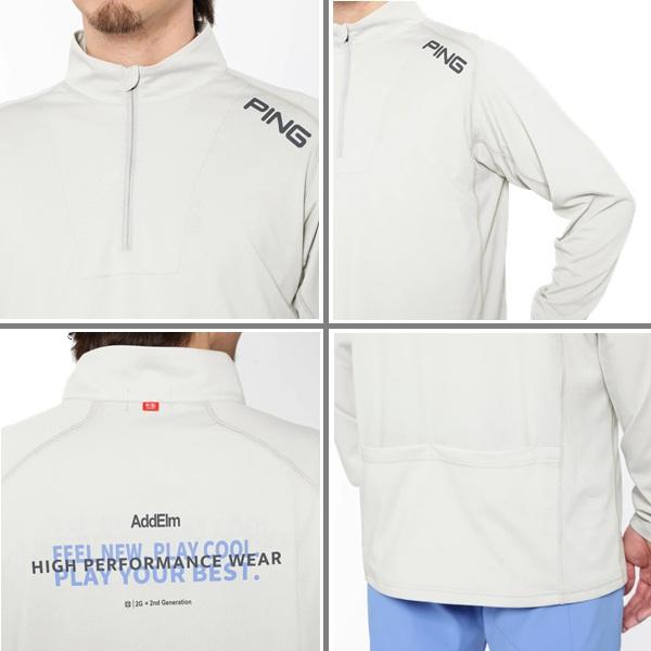 ピン ゴルフ メンズ ニュージャージ長袖ハーフジップハイネックシャツ ＜AddElm＞  PING 621-5166105 | PING | 10
