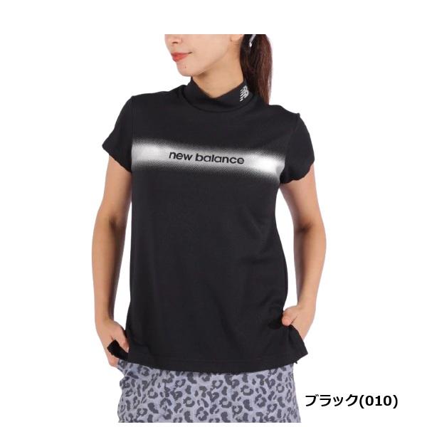 ニューバランス ゴルフ レディース 円形配色ロゴライン 半袖 モックネック プルオーバー  New Balance Golf 012-5166509 2025年春夏モデル | New Balance Golf | 01