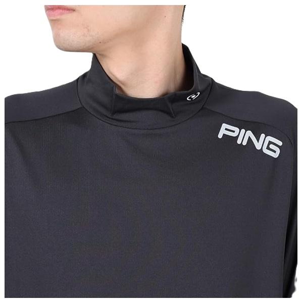 ピン ゴルフ PING メンズ メッシュパネルジャガード 半袖 ハイネックシャツ PING 621-5167201 2025年春夏モデル | PING | 04