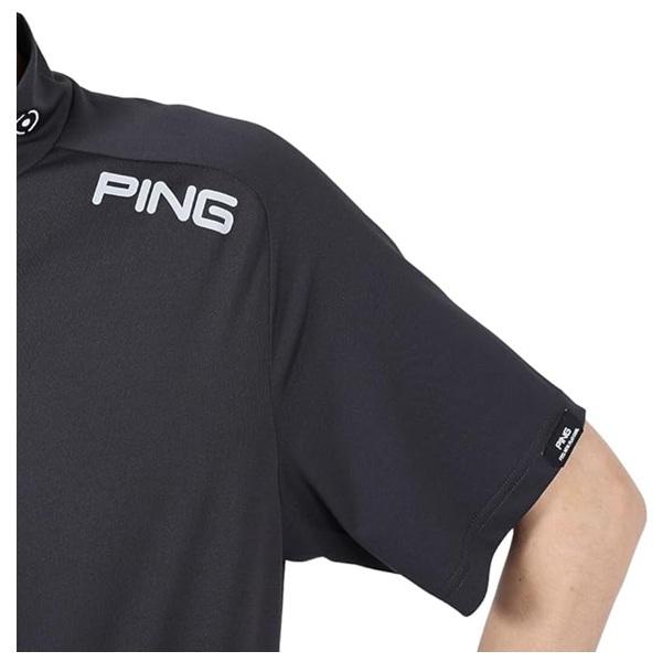 ピン ゴルフ PING メンズ メッシュパネルジャガード 半袖 ハイネックシャツ PING 621-5167201 2025年春夏モデル | PING | 05