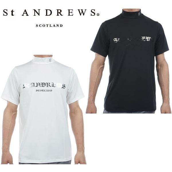 セント アンドリュース ゴルフ メンズ ストレッチ ベア天竺 半袖 ハイネックシャツ St ANDREWS 042-5167351 2025春夏モデル | St ANDREWS