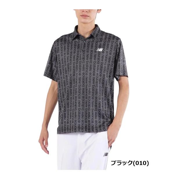 ニューバランス ゴルフ ロゴストライプ柄 半袖 カラーシャツ メンズ New Balance Golf（ニューバランスゴルフ） ニューバランス ゴルフ
