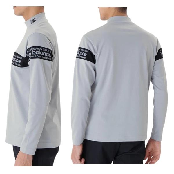 ニューバランス ゴルフ メンズ シャツ 保形性 ストレッチ 長袖 モックネック プルオーバー New Balance Golf 012-5267002 2025年秋冬モデル | New Balance Golf | 09