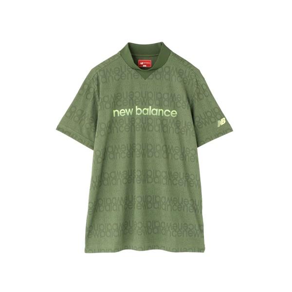 ニューバランス ゴルフ メンズ シャツ リフレクトロゴボーダー柄 ショートスリーブ モックネック プルオーバー New Balance Golf 012-6166005 2026年春夏モデル | New Balance Golf | 07