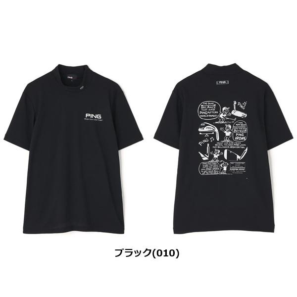 ピン ゴルフ メンズ PEカノコ半袖ハイネックシャツ PING 621-6167501 2026年春夏モデル | PING | 01