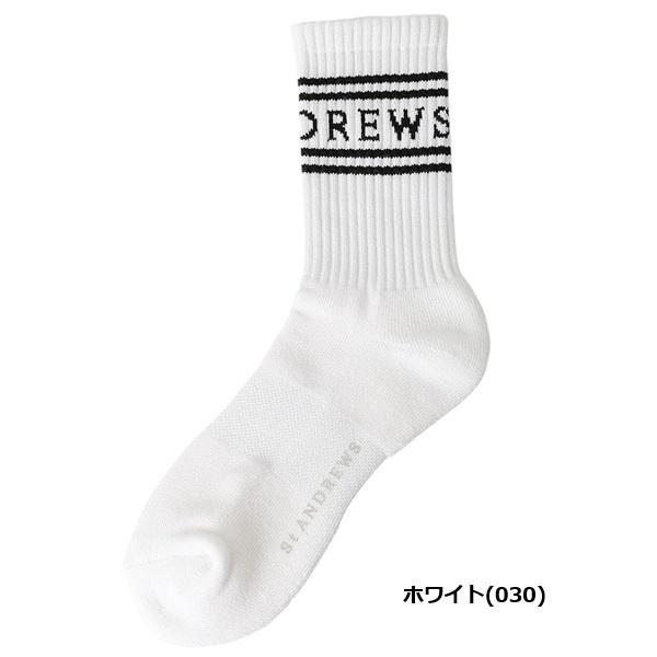 セント アンドリュース ゴルフ レディース ラインリブ ミドルソックス 042-6186254【ポスト投函配送】 | St ANDREWS | 03
