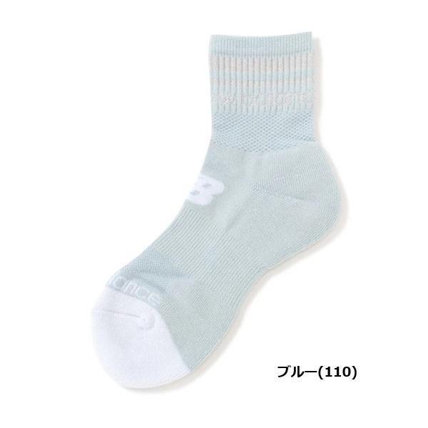 ニューバランス ゴルフ ソックス レディース  抗菌防臭 ラメライン ミディアムショートソックス (WOMENS) new balance golf 012-6186502 【ポスト投函配送】 | New Balance Golf | 03