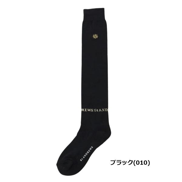 セント アンドリュース ゴルフ レディース ロゴニーハイソックス St ANDREWS 042-6186556【ポスト投函配送】 | St ANDREWS | 01