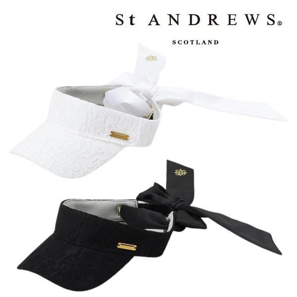 セント アンドリュース ゴルフ レディース レースリボンバイザー St ANDREWS 042-6187506 | St ANDREWS