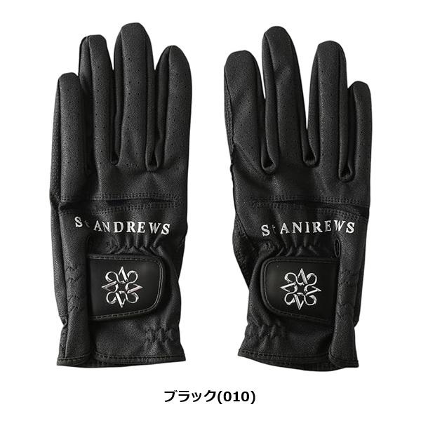 セント アンドリュース ゴルフ 合皮グローブ 両手用 レディースグローブ St ANDREWS 042-6985202 | St ANDREWS | 01