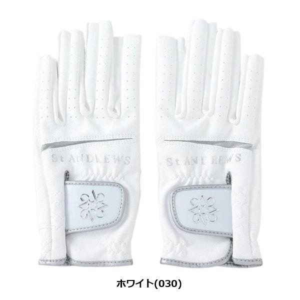 セント アンドリュース ゴルフ 合皮ネイルスルーグローブ 両手用 レディースグローブ St ANDREWS 042-6985204 | St ANDREWS | 02