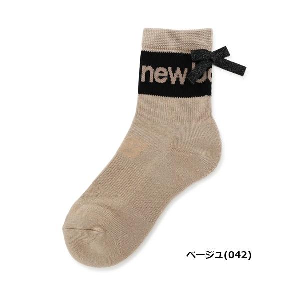 ニューバランス ゴルフ ソックス レディース  抗菌防臭 ラメりぼん ソックス (WOMENS) new balance golf 012-6986505 【ポスト投函配送】 | New Balance Golf | 04