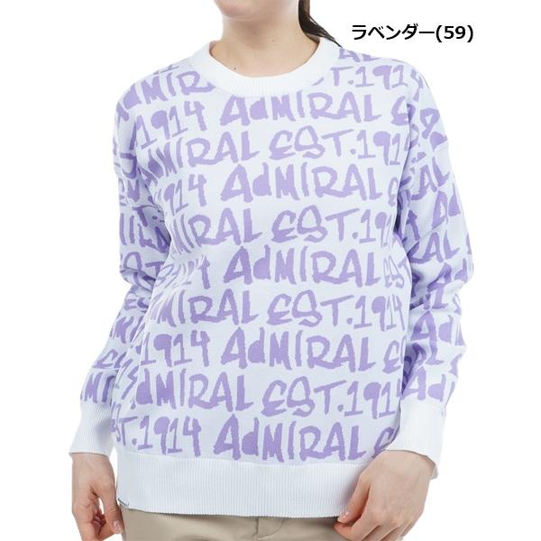 アドミラル ゴルフ リラックスフィット ロゴジャガード クルーニット ADMIRAL ADLA302 | Admiral Golf | 02