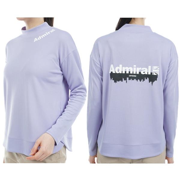 アドミラル ゴルフ バックロゴ ラウンドヘム 長袖モックネック ADMIRAL ADLA308 | Admiral Golf | 05