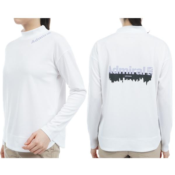 アドミラル ゴルフ バックロゴ ラウンドヘム 長袖モックネック ADMIRAL ADLA308 | Admiral Golf | 06