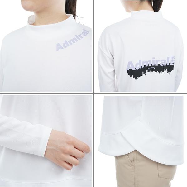 アドミラル ゴルフ バックロゴ ラウンドヘム 長袖モックネック ADMIRAL ADLA308 | Admiral Golf | 08
