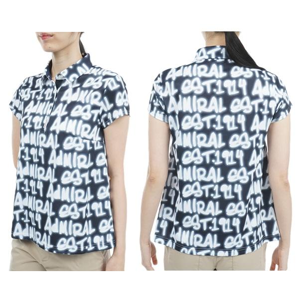 アドミラル ゴルフ レディース スプレーロゴプリント Aラインシャツ ADMIRAL ADLA309 | Admiral Golf | 07