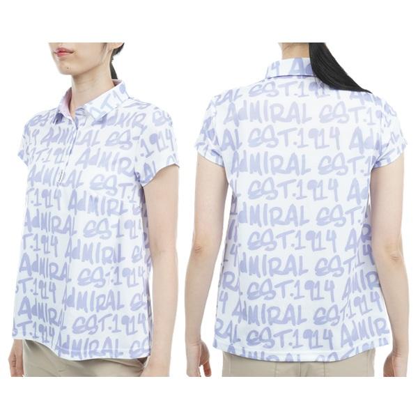アドミラル ゴルフ レディース スプレーロゴプリント Aラインシャツ ADMIRAL ADLA309 | Admiral Golf | 08
