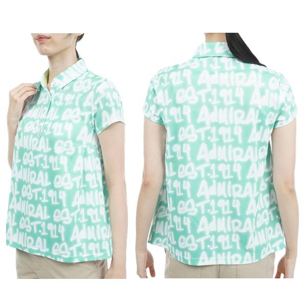 アドミラル ゴルフ レディース スプレーロゴプリント Aラインシャツ ADMIRAL ADLA309 | Admiral Golf | 09
