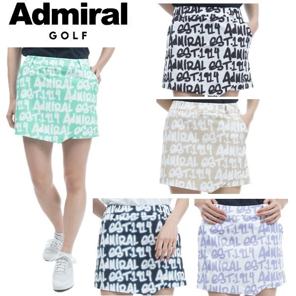 アドミラル ゴルフ レディース スプレーロゴプリント キュロットパンツ ADMIRAL ADLA310 | Admiral Golf