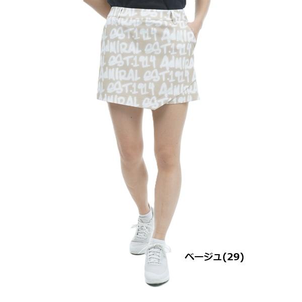 アドミラル ゴルフ レディース スプレーロゴプリント キュロットパンツ ADMIRAL ADLA310 | Admiral Golf | 02