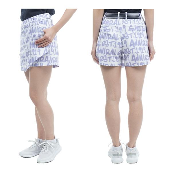 アドミラル ゴルフ レディース スプレーロゴプリント キュロットパンツ ADMIRAL ADLA310 | Admiral Golf | 09