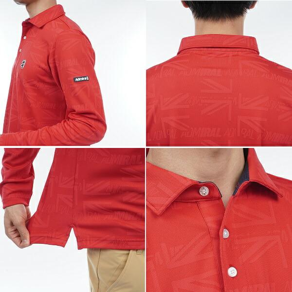 アドミラル ゴルフ メンズ UJロゴジャガード ロングスリーブシャツ ADMIRAL ADMA364 | Admiral Golf | 10