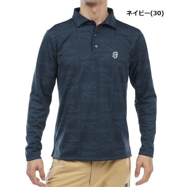 アドミラル ゴルフ メンズ UJロゴジャガード ロングスリーブシャツ ADMIRAL ADMA364 | Admiral Golf | 03
