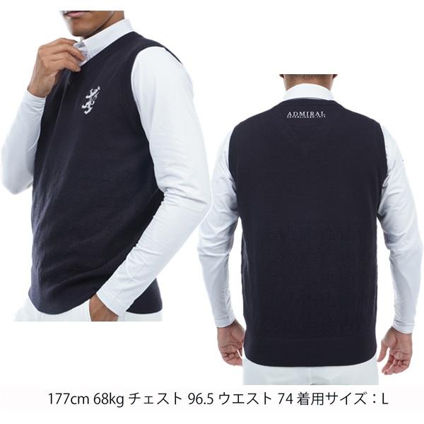 アドミラル ゴルフ メンズ ビッグランパント ニットベスト ADMIRAL ADMA375 | Admiral Golf | 07
