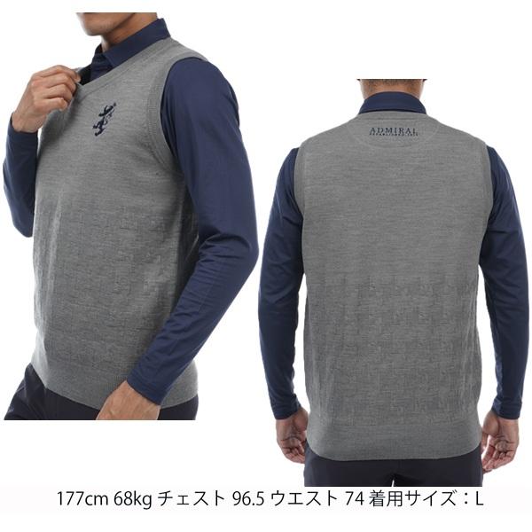 アドミラル ゴルフ メンズ ビッグランパント ニットベスト ADMIRAL ADMA375 | Admiral Golf | 08
