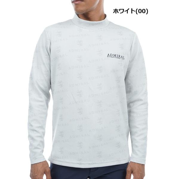 アドミラル ゴルフ メンズ ランパントモノグラムジャカード ロングスリーブ モックネックシャツ ADMIRAL ADMA378 | Admiral Golf | 01
