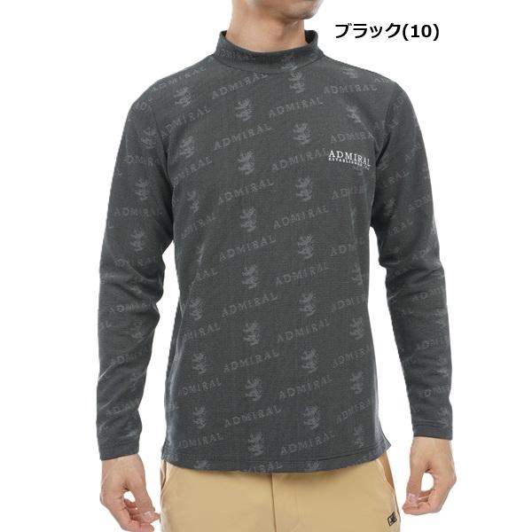 アドミラル ゴルフ メンズ ランパントモノグラムジャカード ロングスリーブ モックネックシャツ ADMIRAL ADMA378 | Admiral Golf | 02