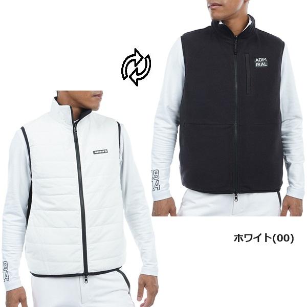 アドミラル ゴルフ メンズ パデッド フリースコンビ リバーシブルベスト ADMIRAL ADMA391 2023年秋冬モデル | Admiral Golf | 01