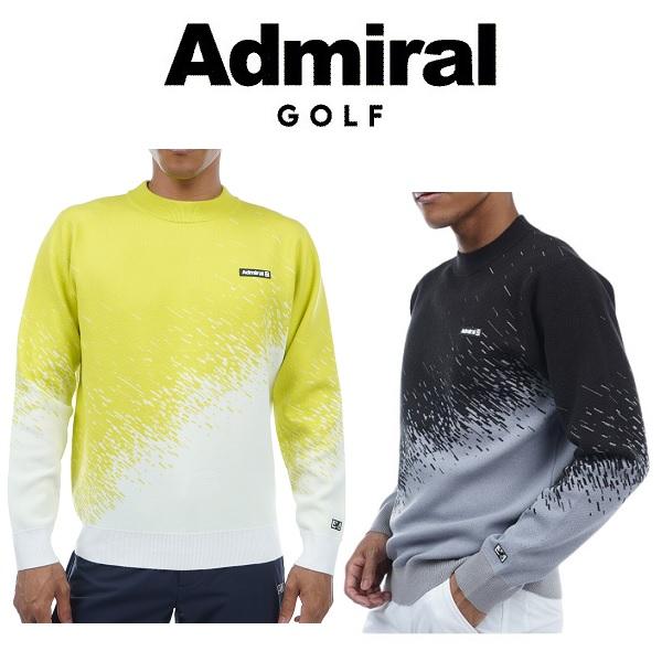 アドミラル ゴルフ メンズ スタートレイルジャカード モックネックセーター ADMIRAL ADMA394 2023年秋冬モデル | Admiral Golf