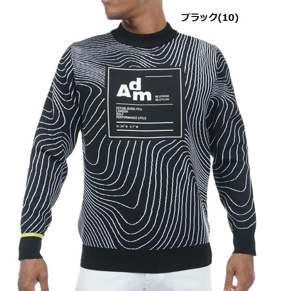 アドミラル ゴルフ メンズ カンターラインジャカード　クルーネックセーター ADMIRAL ADMA399 | Admiral Golf | 01