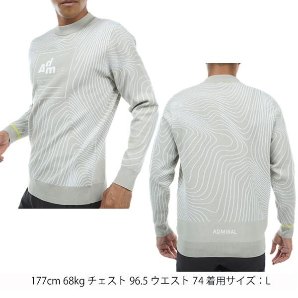 アドミラル ゴルフ メンズ カンターラインジャカード　クルーネックセーター ADMIRAL ADMA399 | Admiral Golf | 06
