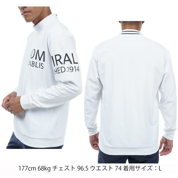 アドミラル ゴルフ メンズ ビッグロゴ ロングスリーブ モックネックシャツ ADMIRAL ADMA3A1 | Admiral Golf | 04