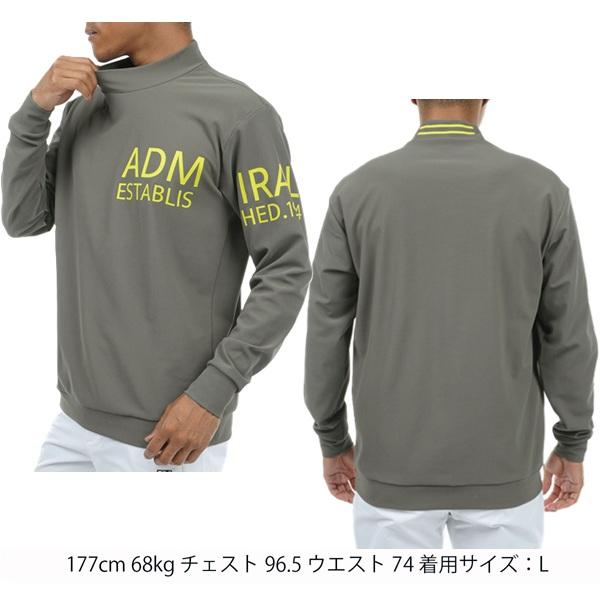 アドミラル ゴルフ メンズ ビッグロゴ ロングスリーブ モックネックシャツ ADMIRAL ADMA3A1 | Admiral Golf | 06