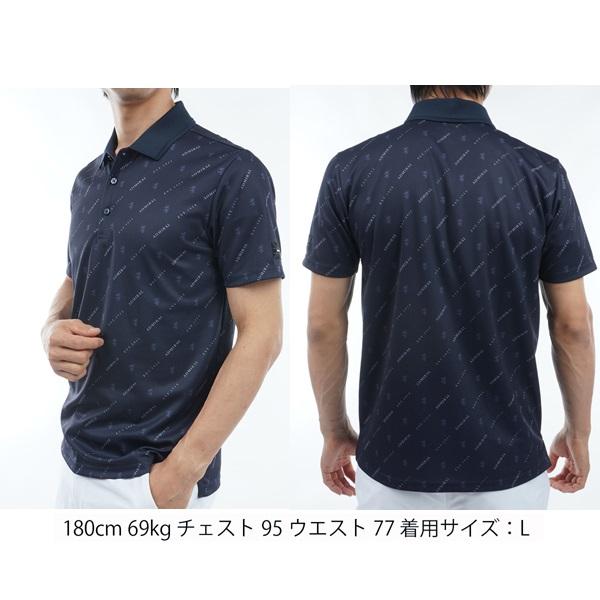 アドミラル ゴルフ メンズ モノグラム ポロシャツ ADMIRAL GOLF ADMA415 2024年春夏モデル | Admiral Golf | 04