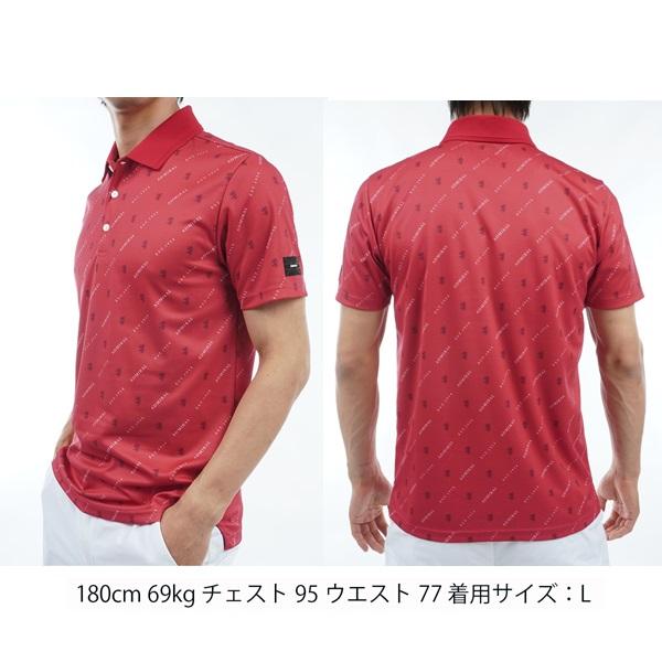 Admiral Golf アドミラル ゴルフ メンズ モノグラム ポロシャツ