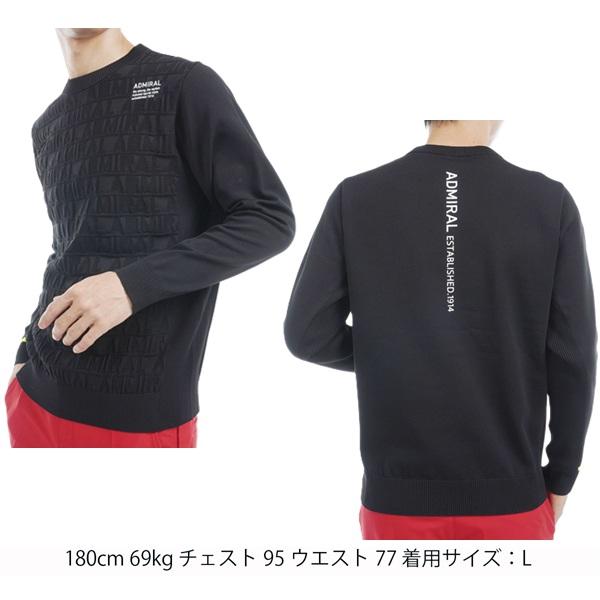 アドミラル ゴルフ メンズ ロゴジャガード タートルネックセーター ADMIRAL GOLF ADMA460 秋冬モデル | Admiral Golf | 05