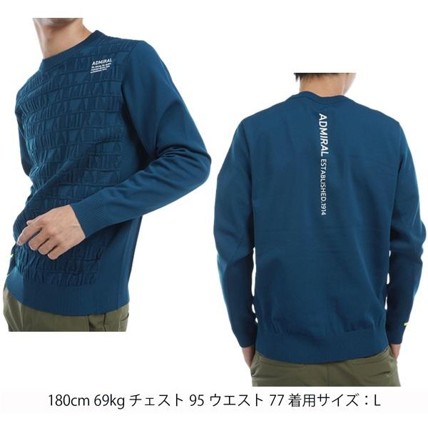 アドミラル ゴルフ メンズ ロゴジャガード タートルネックセーター ADMIRAL GOLF ADMA460 秋冬モデル | Admiral Golf | 06