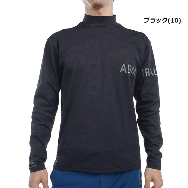アドミラル ゴルフ メンズ ロゴエンボスストレッチ ロングスリーブ モックネックシャツ ADMIRAL GOLF ADMA463 2024年秋冬モデル | Admiral Golf | 02