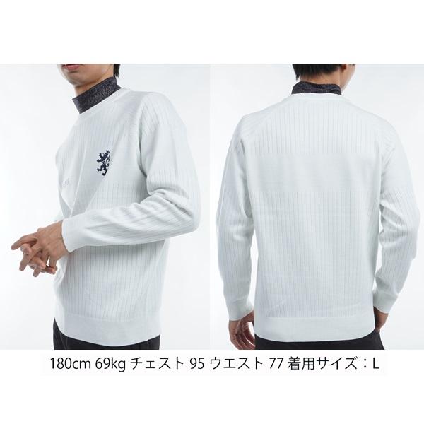 アドミラル ゴルフ メンズ ビックランパント クルーネックセーター ADMIRAL GOLF ADMA472 2024年秋冬モデル | Admiral Golf | 04
