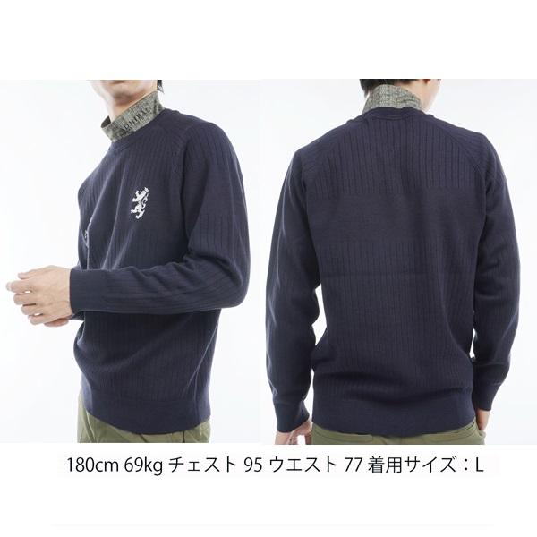 アドミラル ゴルフ メンズ ビックランパント クルーネックセーター ADMIRAL GOLF ADMA472 2024年秋冬モデル | Admiral Golf | 05