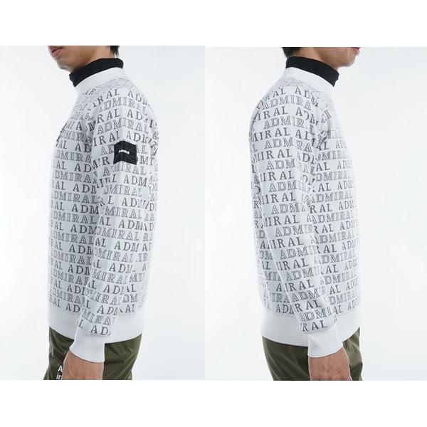 アドミラル ゴルフ メンズ ビックランパント ロゴジャガード モックネックセーター ADMIRAL GOLF ADMA480 2024年秋冬モデル | Admiral Golf | 05