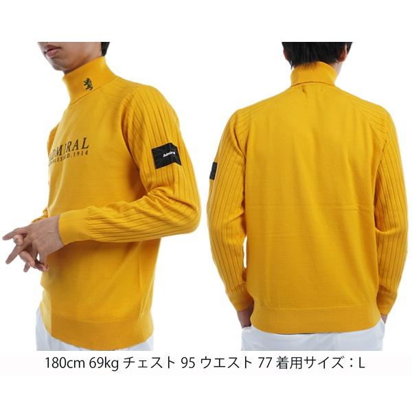 アドミラル ゴルフ メンズ 2段ロゴ タートルセーター ADMIRAL GOLF ADMA481 秋冬モデル | Admiral Golf | 11