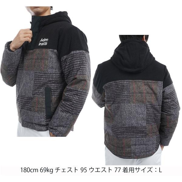 アドミラル ゴルフ メンズ ボアミックス 中綿ハーフジップアノラック ADMIRAL GOLF ADMA488 秋冬モデル | Admiral Golf | 08