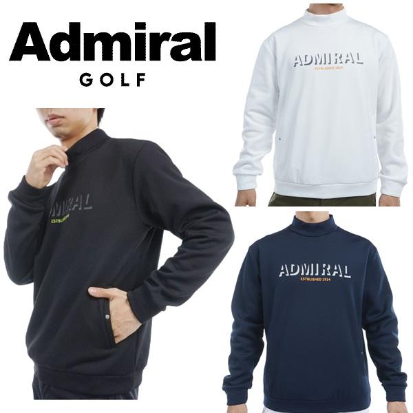 アドミラル ゴルフ メンズ ロゴモックネック スウェット ADMIRAL GOLF ADMA492 2024年秋冬モデル | Admiral Golf