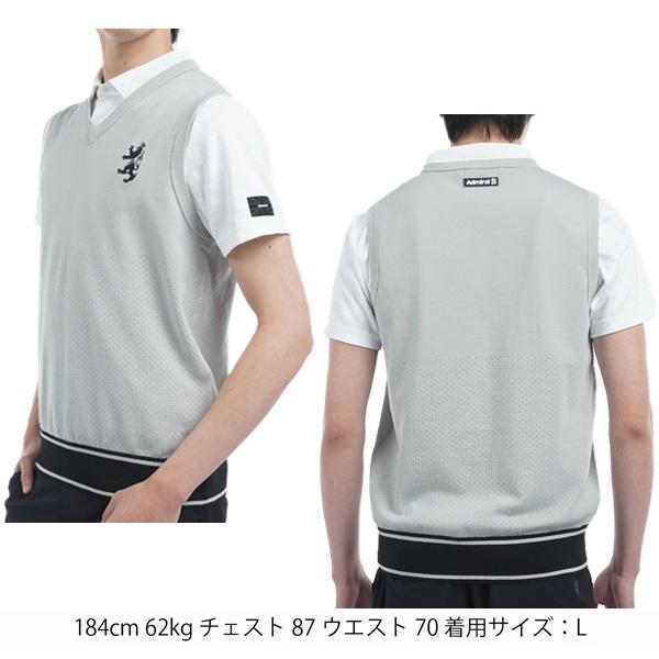 アドミラル ゴルフ メンズ ポリエステル ニットベスト ADMIRAL GOLF ADMA512 2025年春夏モデル | Admiral Golf | 05